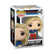 Détail de la figurine Funko POP! Kara Kent de Smallville, montrant les finitions et le logo Funko.