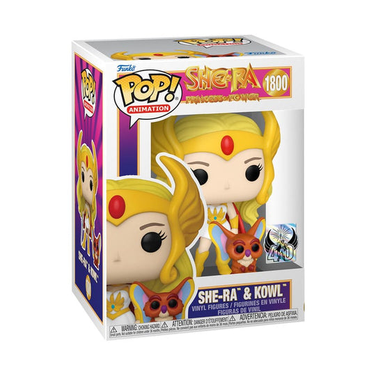 Détail de la figurine vinyle She-Ra avec Kowl, Funko POP! 9 cm