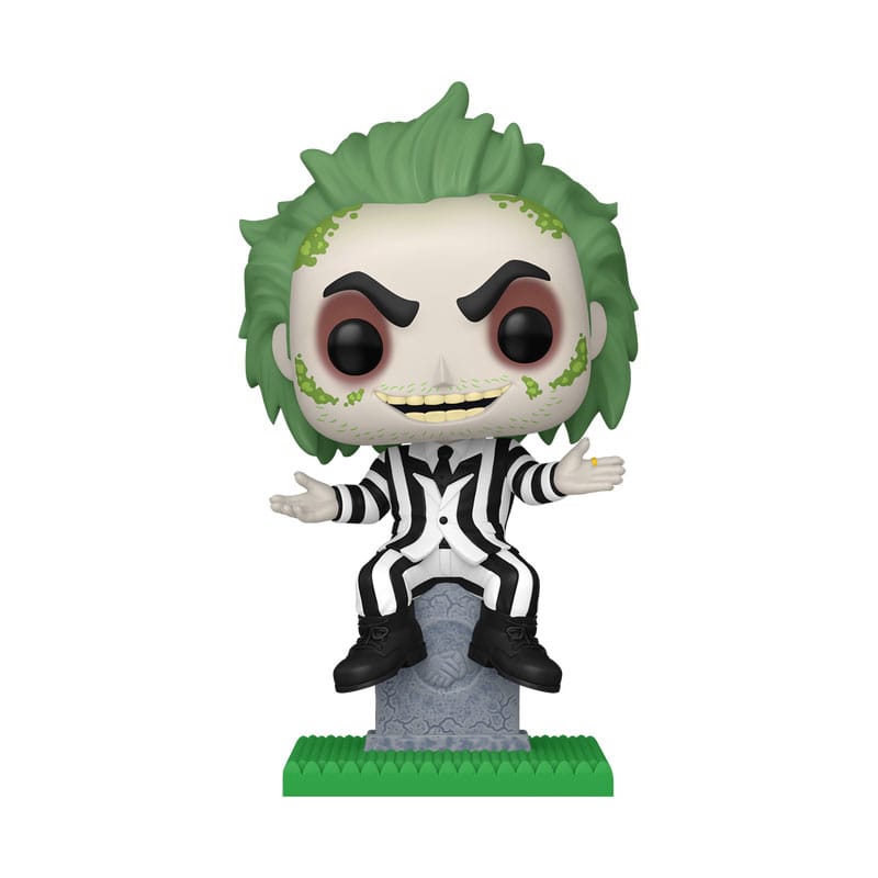 Figurine Funko POP! Beetlejuice avec pierre tombale en vinyle 9 cm