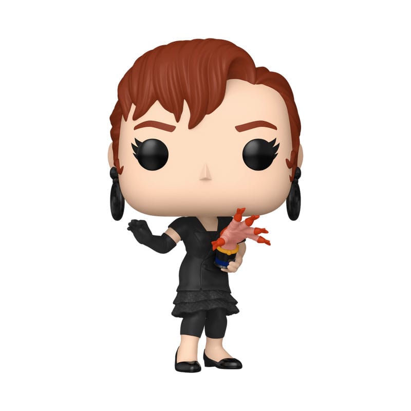 Figurine Funko POP! Delia Deetz de Beetlejuice en vinyle 9cm, vue de face dans sa boîte-fenêtre.