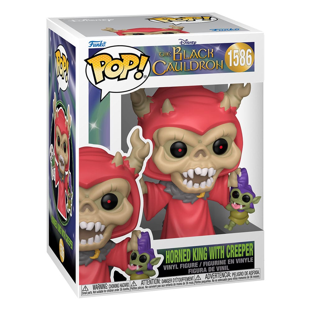 Détail de la figurine Funko POP! Horned King avec son Creeper de 9 cm
