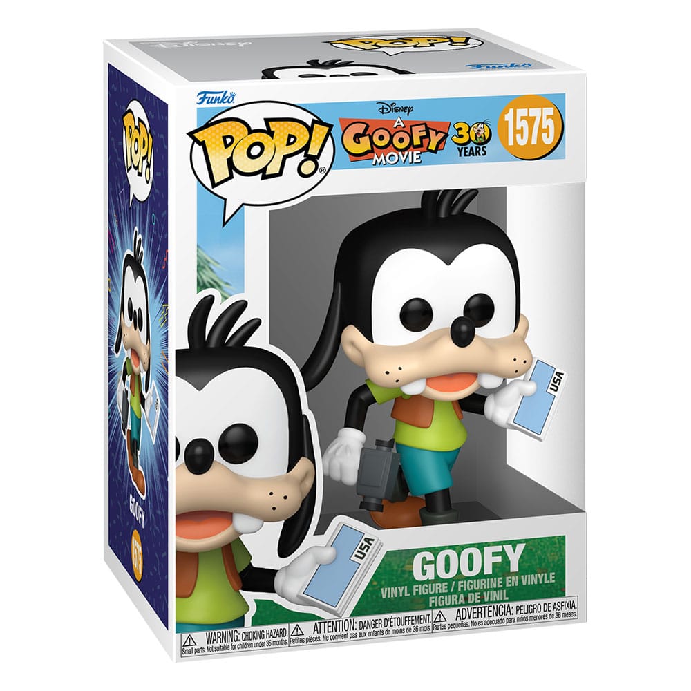 Figurine Funko POP! Dingo (Goofy) Disney hors de sa boîte, vue détaillée