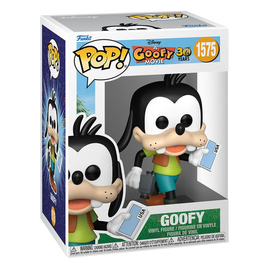 Figurine Funko POP! Dingo (Goofy) Disney hors de sa boîte, vue détaillée