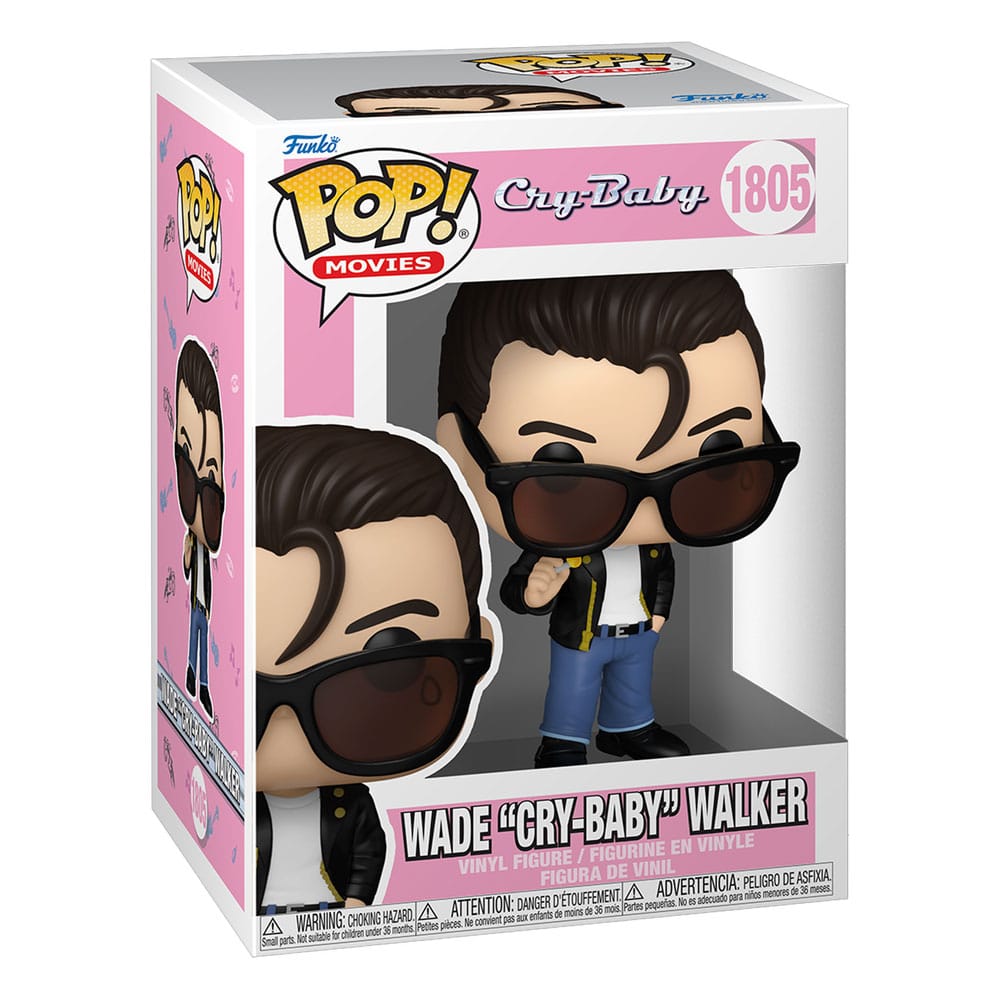Boîte-fenêtre de la figurine Funko POP! Cry-Baby Wade Walker, avec le personnage visible