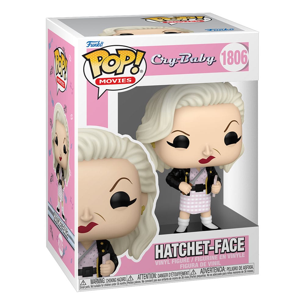 Boîte-fenêtre de la figurine Funko POP! Cry-Baby Hatchet-Face, idéale pour collectionneurs.