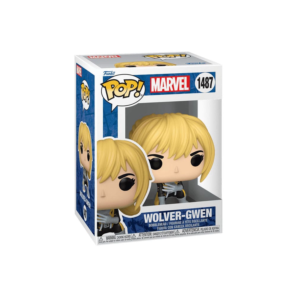 Figurine Funko POP! Gwenverine Marvel Comics dans sa boîte-fenêtre.
