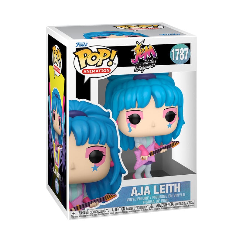 Emballage boîte-fenêtre de la figurine Funko POP! Aja Jem and the Holograms, montrant le personnage.