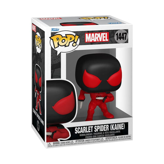 Détail de la figurine Funko POP! Kaine Parker Scarlet Spider Marvel