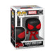 Détail de la figurine Funko POP! Kaine Parker Scarlet Spider Marvel