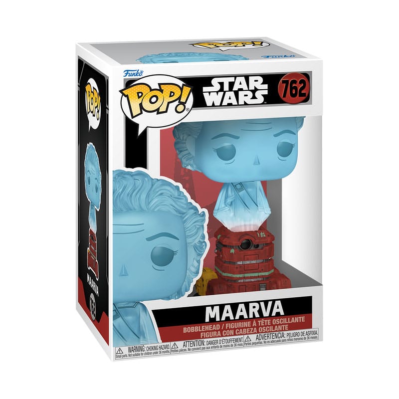 Boîte-fenêtre de la figurine Funko POP! TV Maarva Andor avec logo Star Wars