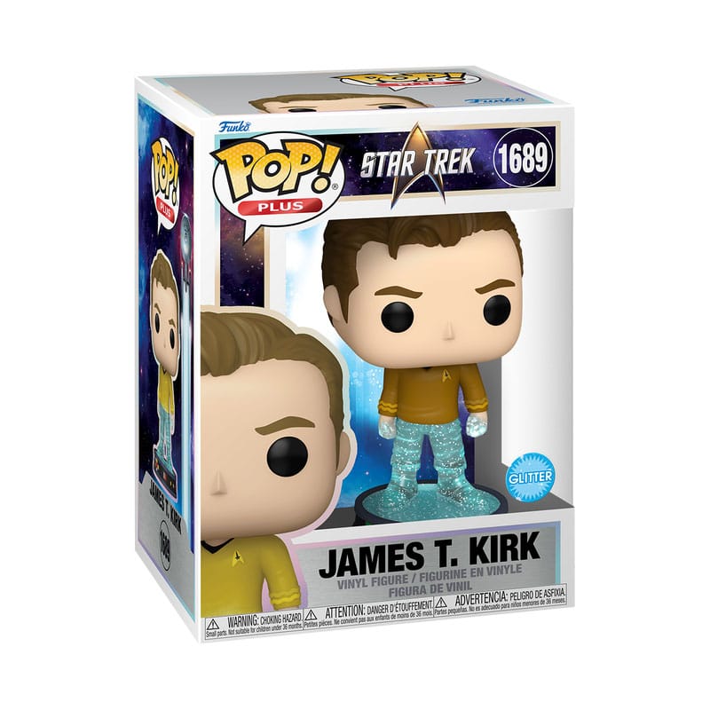 Boîte-fenêtre de la figurine Funko POP Star Trek Kirk Transporter