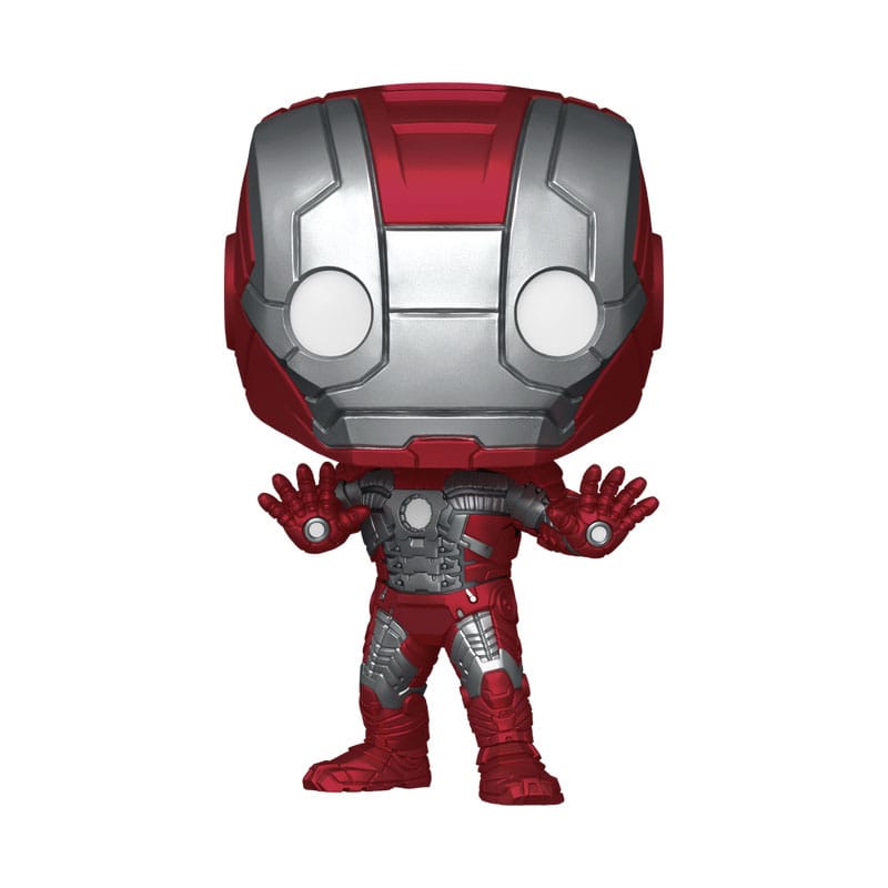 Figurine Funko POP! Iron Man Mark V (IM2 MRK 5) en vinyle, vue de face.