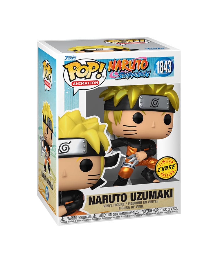 Vue rapprochée des détails de la figurine Funko POP Naruto (Shrkn)