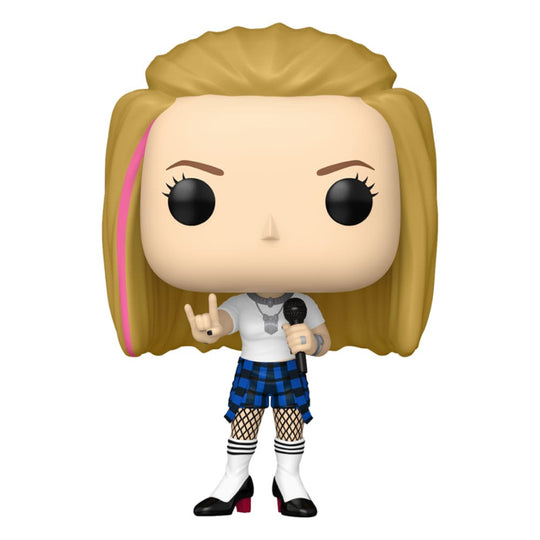 Figurine Funko POP! Rocks Avril Lavigne 'Girlfriend' en vinyle 9 cm, vue de face avec sa tenue iconique.