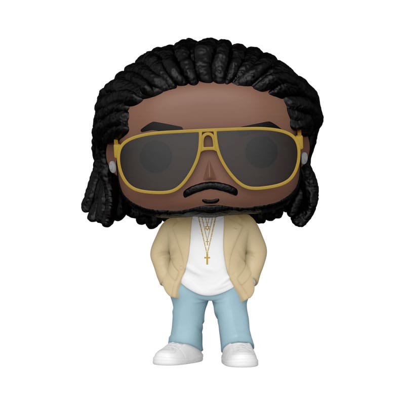 Figurine Funko POP! Rocks T-Pain (Rappa Ternt Sanga) en vinyle de 9 cm, vue de face dans sa boîte-fenêtre.