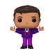 Figurine Funko POP! Rocks Juan Gabriel en tenue violette, vue de face.
