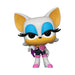 Figurine Funko POP Sonic the Hedgehog Rouge, vue de face, sur fond blanc
