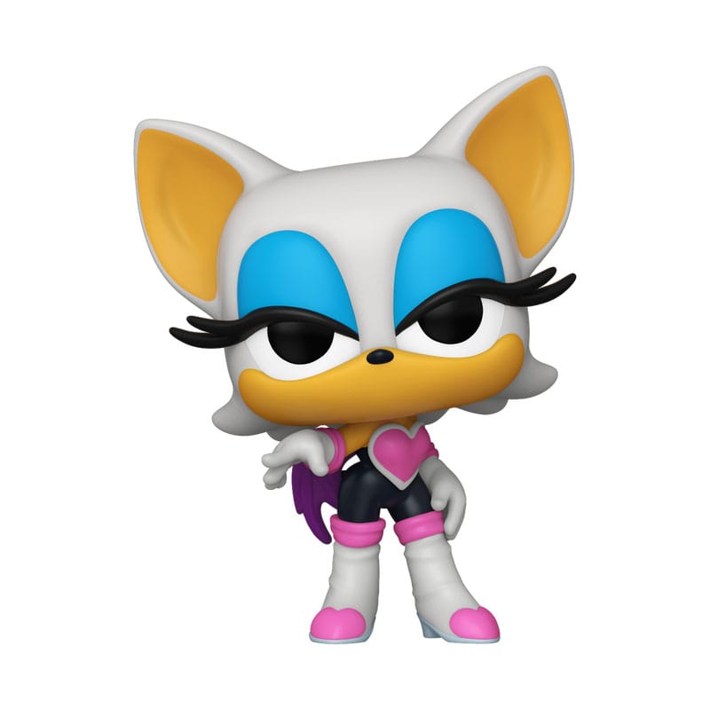 Figurine Funko POP Sonic the Hedgehog Rouge, vue de face, sur fond blanc