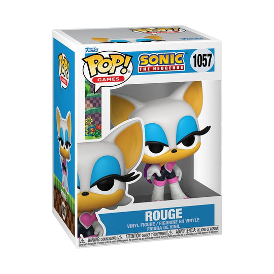 Figurine Funko POP Sonic Rouge dans sa boîte-fenêtre Funko, prête à être exposée