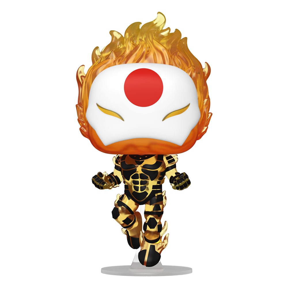 Figurine Funko POP! X-Men Sunfire #1198 en vinyle 9 cm vue de face dans sa boîte-fenêtre