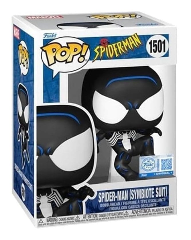 Boîte-fenêtre de la figurine Funko POP! Marvel Spider-Man Black Suit Spidey