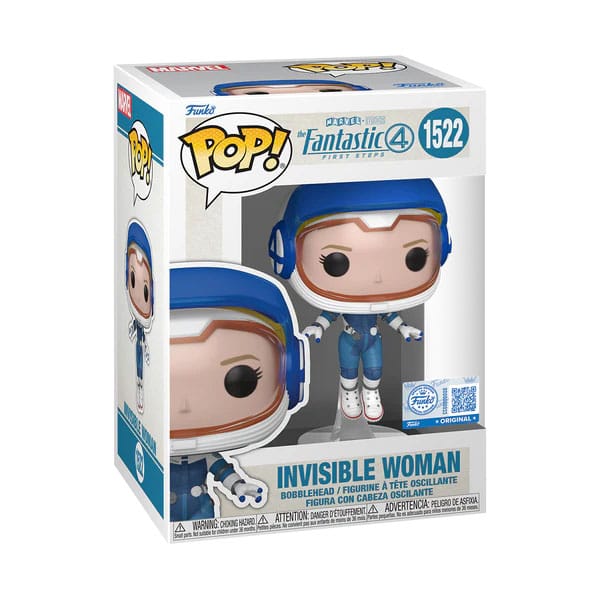 Gros plan figurine Funko POP! Invisible Woman Astronaut 9 cm