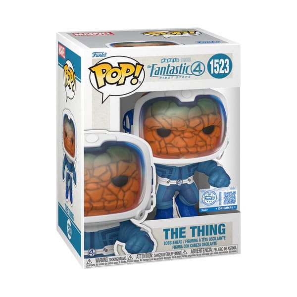 Vue détaillée de la figurine Funko POP! The Thing (Ben Grimm) en tenue d'astronaute
