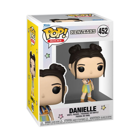 Détail de la figurine Funko POP! Danielle de New Jeans hors de sa boîte