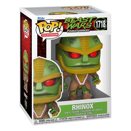 Boîte-fenêtre de la figurine Funko POP! Rhinox Transformers Beast Wars