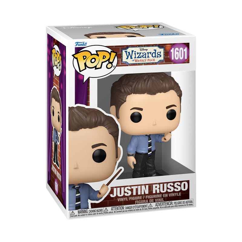 Boîte-fenêtre de la figurine Funko POP! Justin Russo de la série Disney