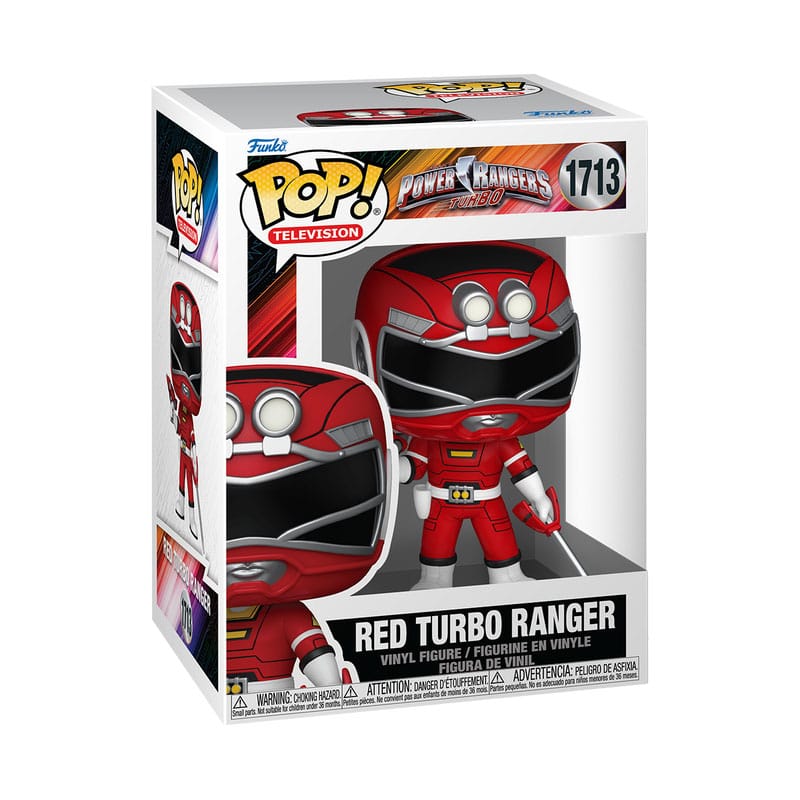 Détail de la figurine Funko POP! Power Rangers Turbo Red Ranger Tommy Oliver