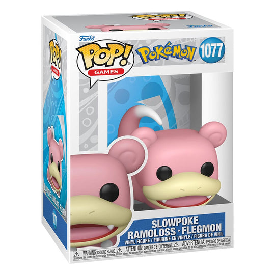 Boîte-fenêtre de la figurine Funko POP! Slowpoke Pokémon avec le personnage