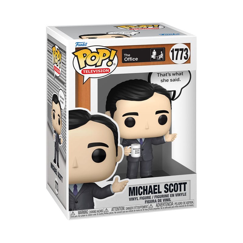 Boîte-fenêtre de la figurine Funko POP The Office Michael Scott
