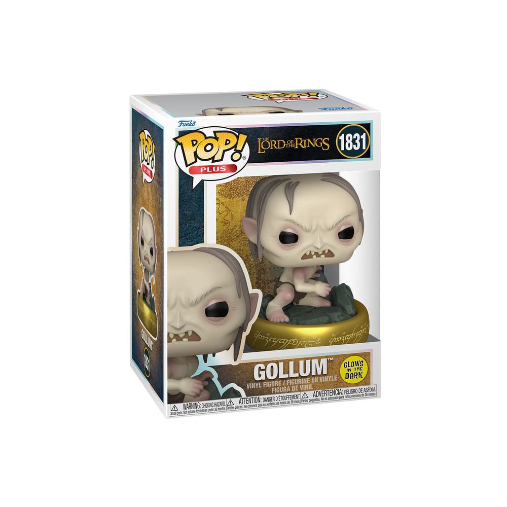 Détail de la figurine Funko POP! Gollum (SDA) 9cm, avec son anneau