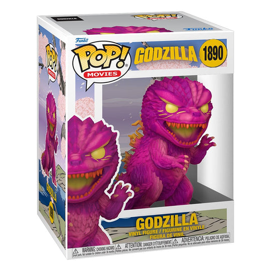 Figurine Funko POP Godzilla Art Series Rose hors de sa boîte, vue détaillée