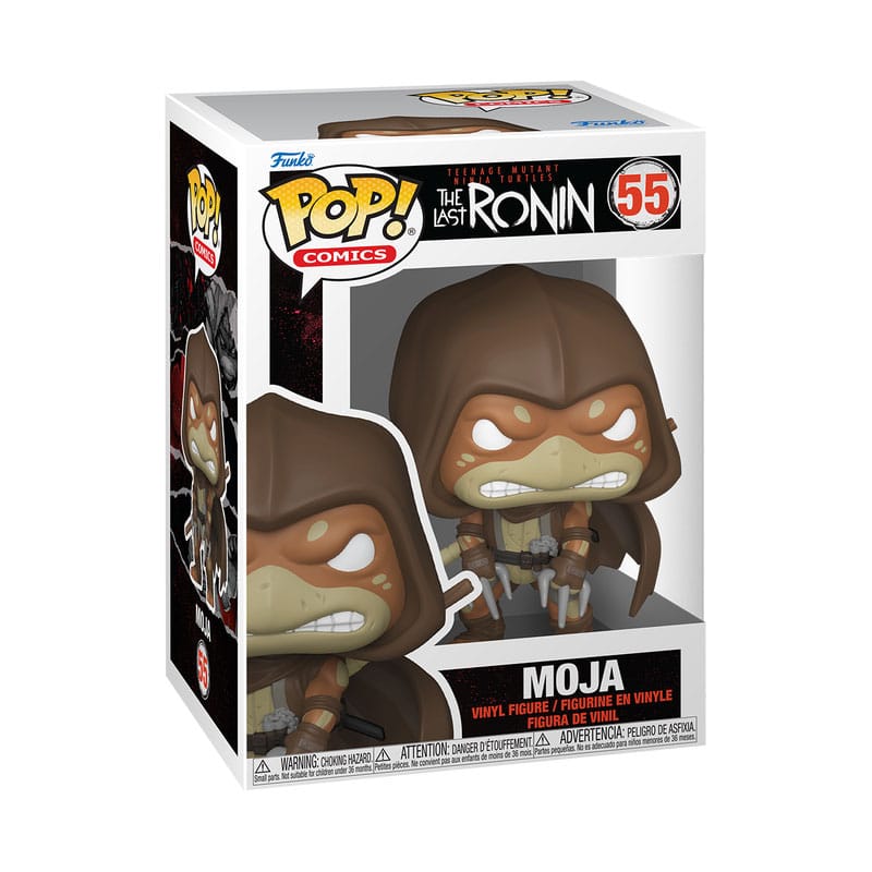 Boîte-fenêtre de la figurine Funko POP! Moja des Tortues Ninja, prête à être exposée