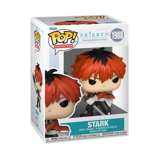 Figurine Funko POP! Stark 9 cm dans sa boîte-fenêtre, idéale pour collectionneurs.