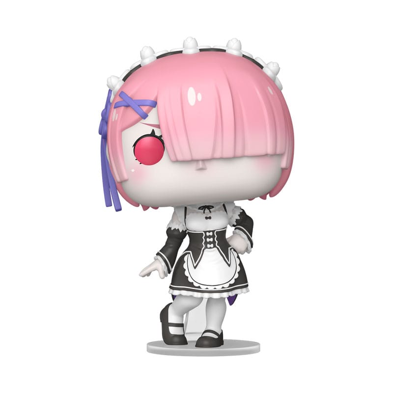 Figurine Funko POP! Re:Zero Ram en vinyle, vue de face, 9 cm