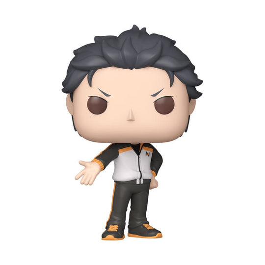 Figurine Funko POP! Re:Zero Subaru Natsuki en vinyle 9cm dans sa boîte-fenêtre