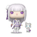 Figurine Funko POP Re:Zero Emilia et Puck en vinyle 9 cm