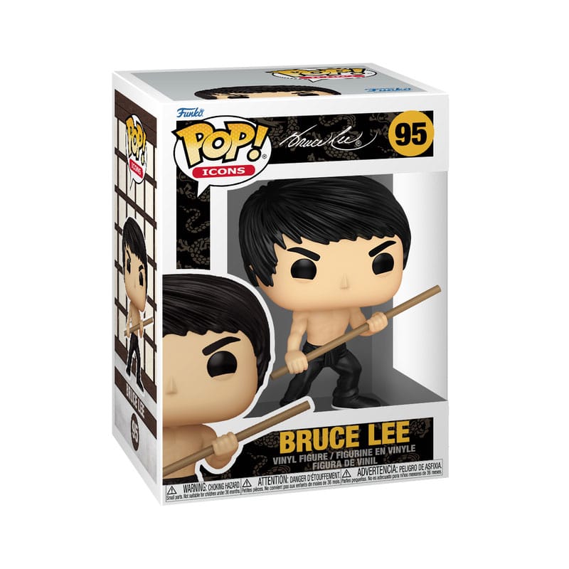 Funko POP Bruce Lee (dynamic) dans sa boîte-fenêtre