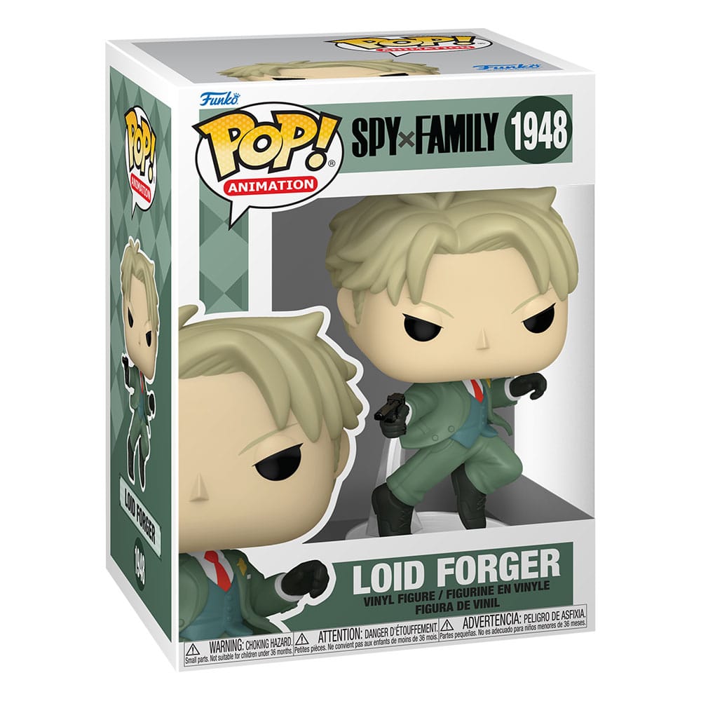 Détail de la figurine Funko Pop Loid Forger Spy x Family, vue de côté