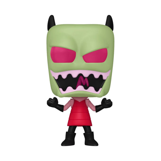 Figurine Funko POP! Invader Zim Zim 9cm vue de face dans sa boîte-fenêtre
