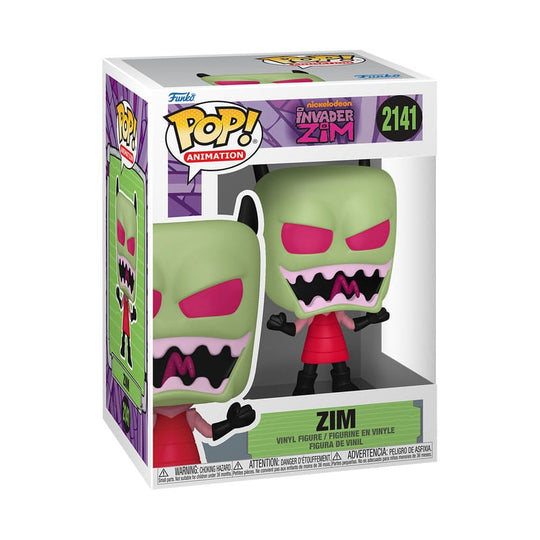 Figurine Funko POP! Invader Zim Zim hors de sa boîte, détails du personnage
