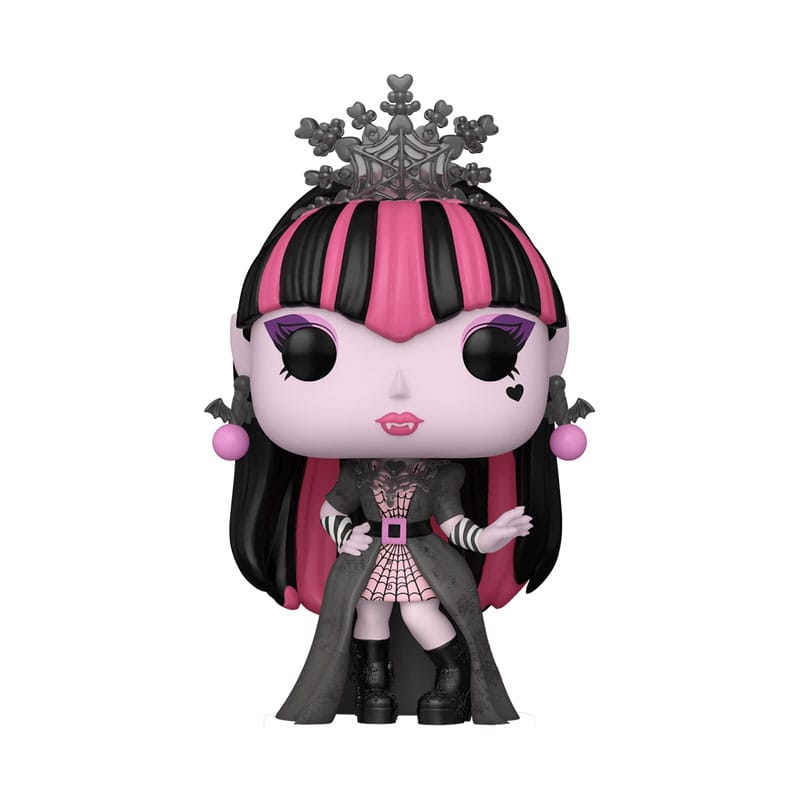 Figurine Funko POP! Draculaura Monster High en vinyle de 9 cm, vue de face dans sa boîte-fenêtre