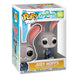 Figurine Funko POP! Judy Hopps Zootopie 2 dans sa boîte-fenêtre, prête à être exposée.