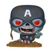 Figurine Funko POP! Marvel Zombies Captain America en boîte-fenêtre