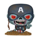 Figurine Funko POP! Marvel Zombies Captain America en boîte-fenêtre