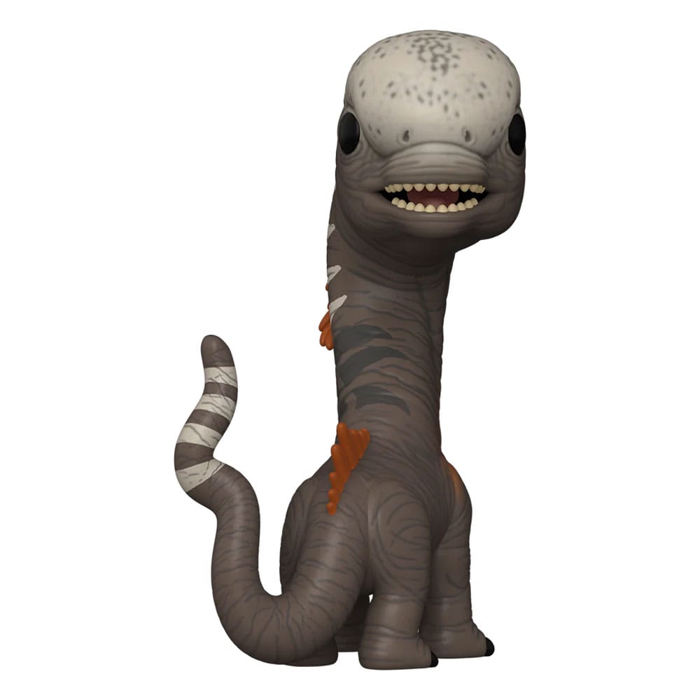 Figurine Funko POP! Titanosaurus Jurassic World Renaissance en vinyle 9 cm, vue de face dans sa boîte-fenêtre.