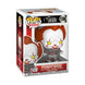 Boîte-fenêtre de la figurine Funko POP! Pennywise, montrant le personnage et le logo It